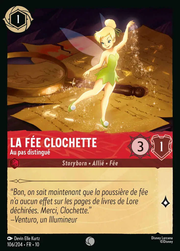 LOR10 [FR] WHI 106 LA FEE CLOCHETTE, AU PAS DISTINGUE (COMMUNE)