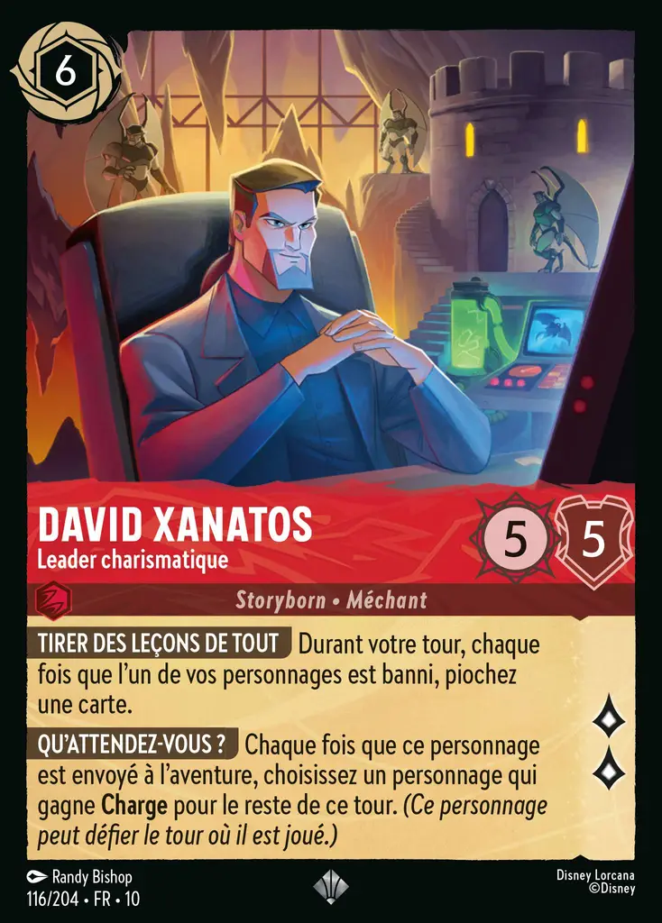 LOR10 [FR] WHI 116 DAVID XANATOS, LEADER CHARISMATIQUE (SUPER RARE)