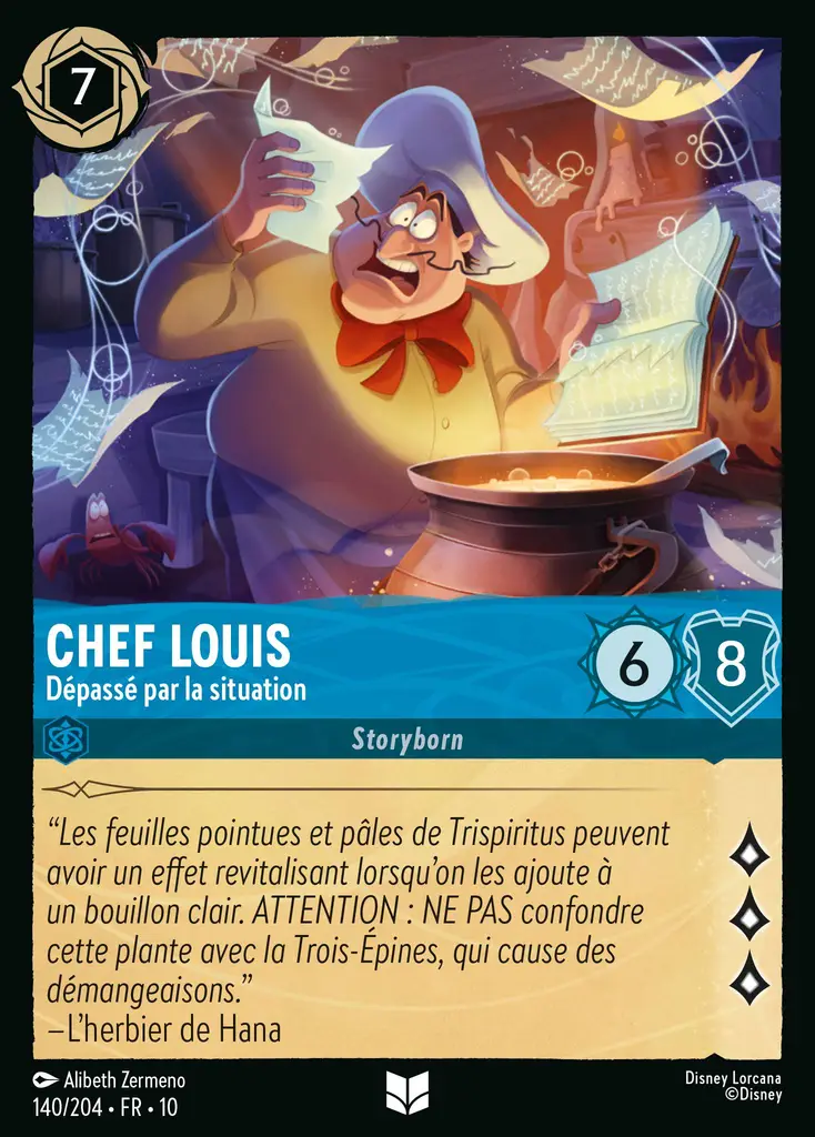 LOR10 [FR] WHI (FOIL) 140 CHEF LOUIS, DEPASSE PAR LA SITUATION (UNCO)