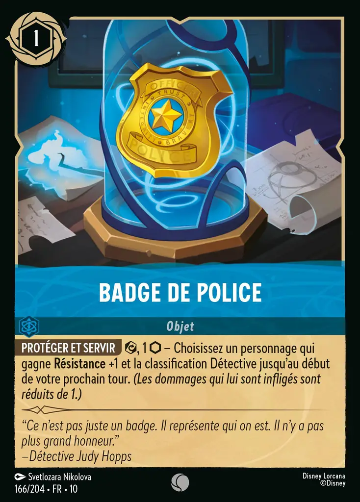 LOR10 [FR] WHI 166 BADGE DE POLICE (COMMUNE)