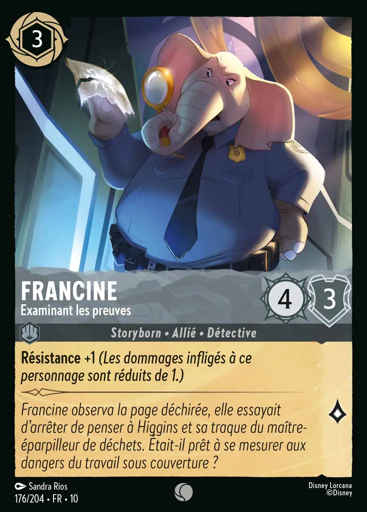 LOR10 [FR] WHI 176 FRANCINE, EXAMINANT LES PREUVES (COMMUNE)