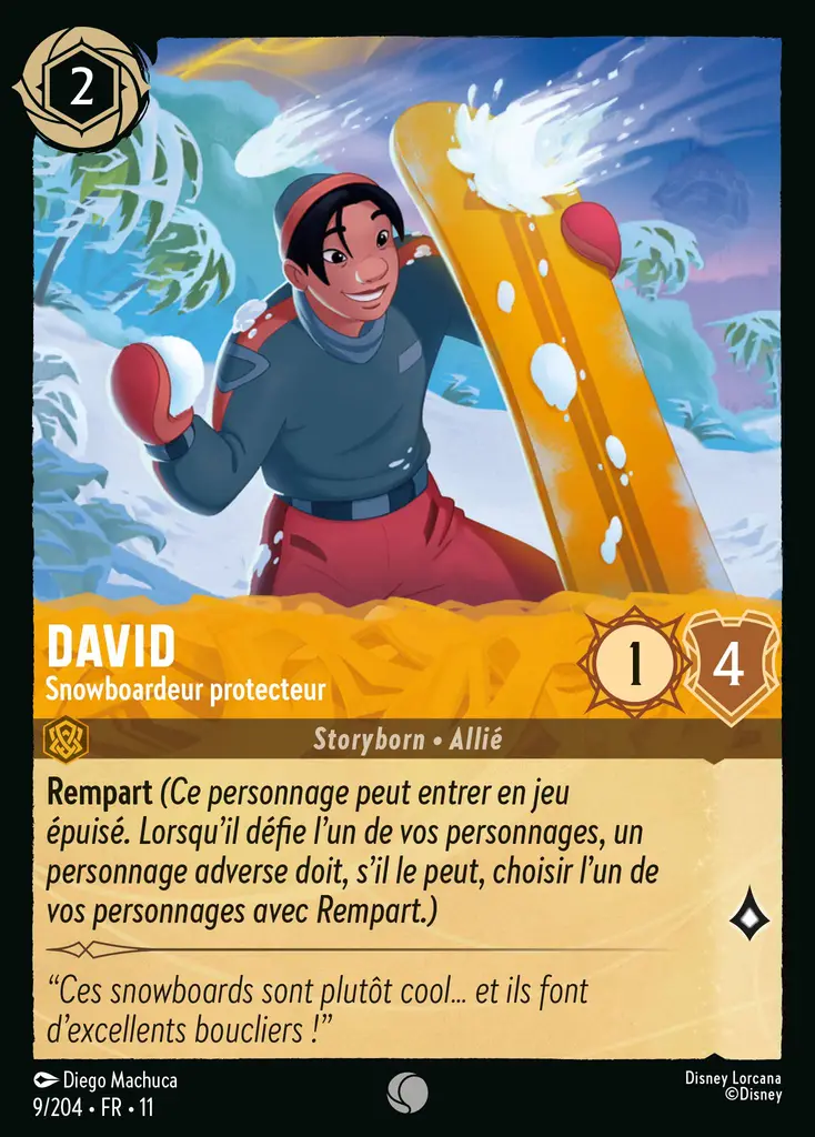 LOR11 [FR] WSP 009 DAVID - SNOWBOARDEUR PROTECTEUR (COMMUNE)