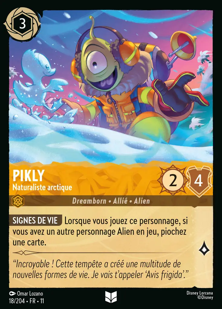 LOR11 [FR] WSP (FOIL) 018 PIKLY - NATURALISTE ARCTIQUE (UNCO)