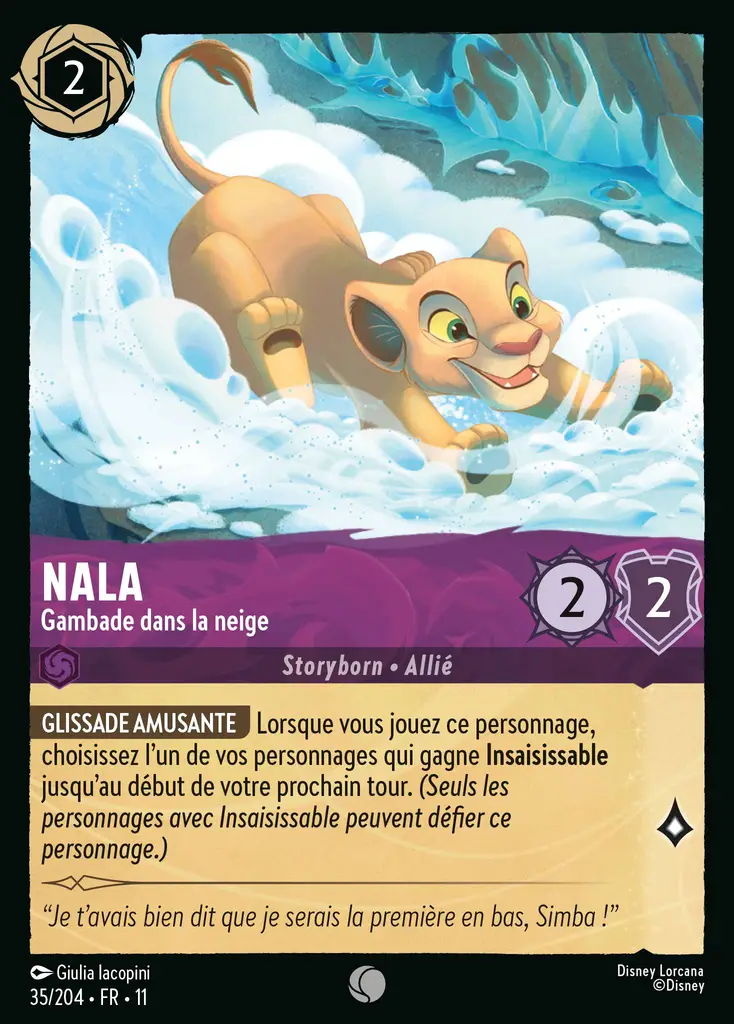LOR11 [FR] WSP (FOIL) 035 NALA - GAMBADE DANS LA NEIGE (COMMUNE)