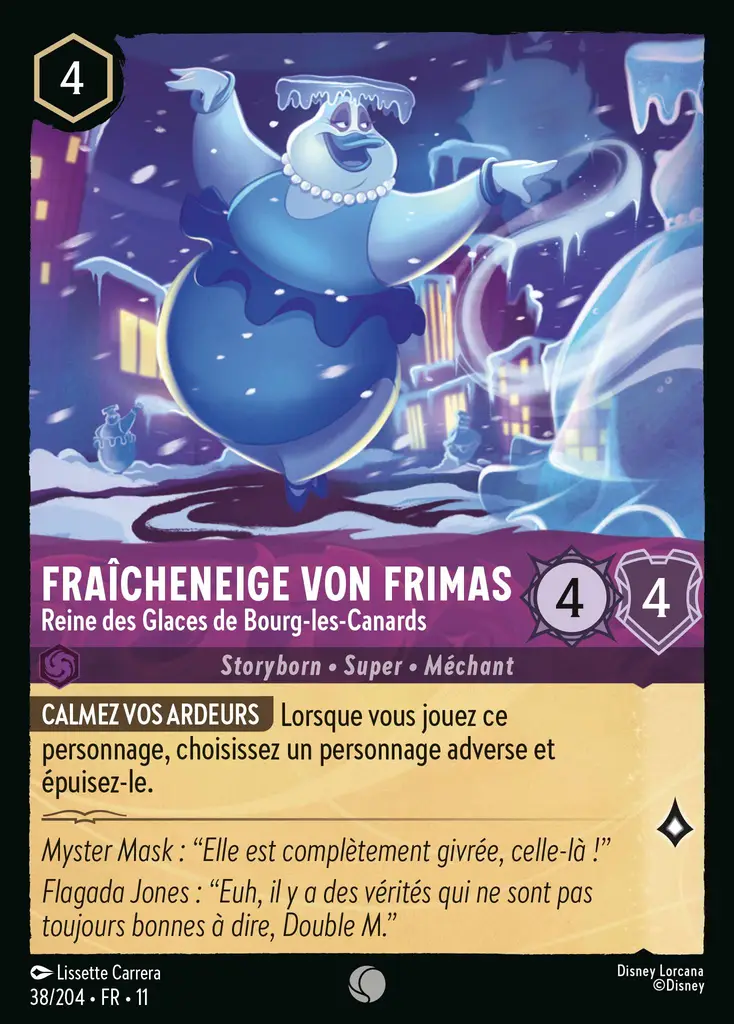 LOR11 [FR] WSP (FOIL) 038 FRAICHENEIGE VON FRIMAS - REINE DES GLACES DE BOURG-LES-CANARDS (COMMUNE)