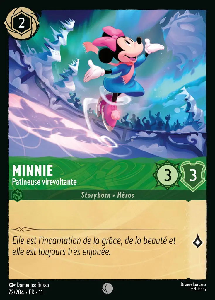 LOR11 [FR] WSP (FOIL) 072 MINNIE - PATINEUSE VIREVOLTANTE (COMMUNE)