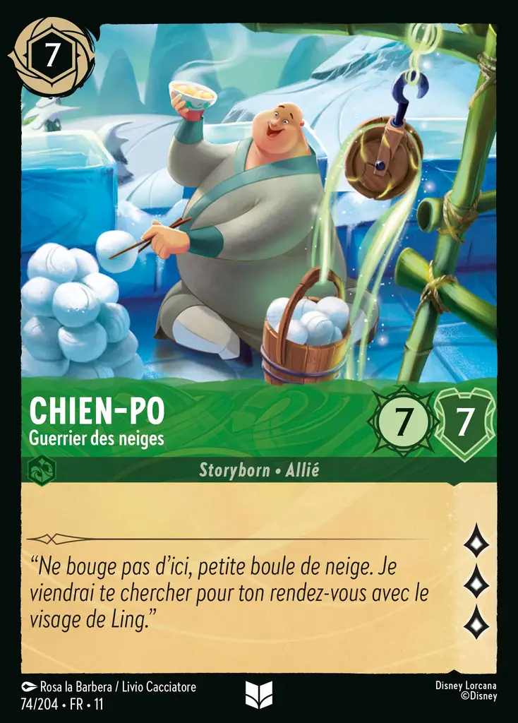 LOR11 [FR] WSP 074 CHIEN-PO - GUERRIER DES NEIGES (UNCO)