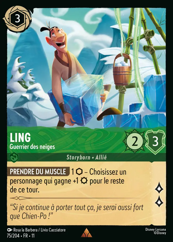 LOR11 [FR] WSP (FOIL) 075 LING - GUERRIER DES NEIGES (RARE)