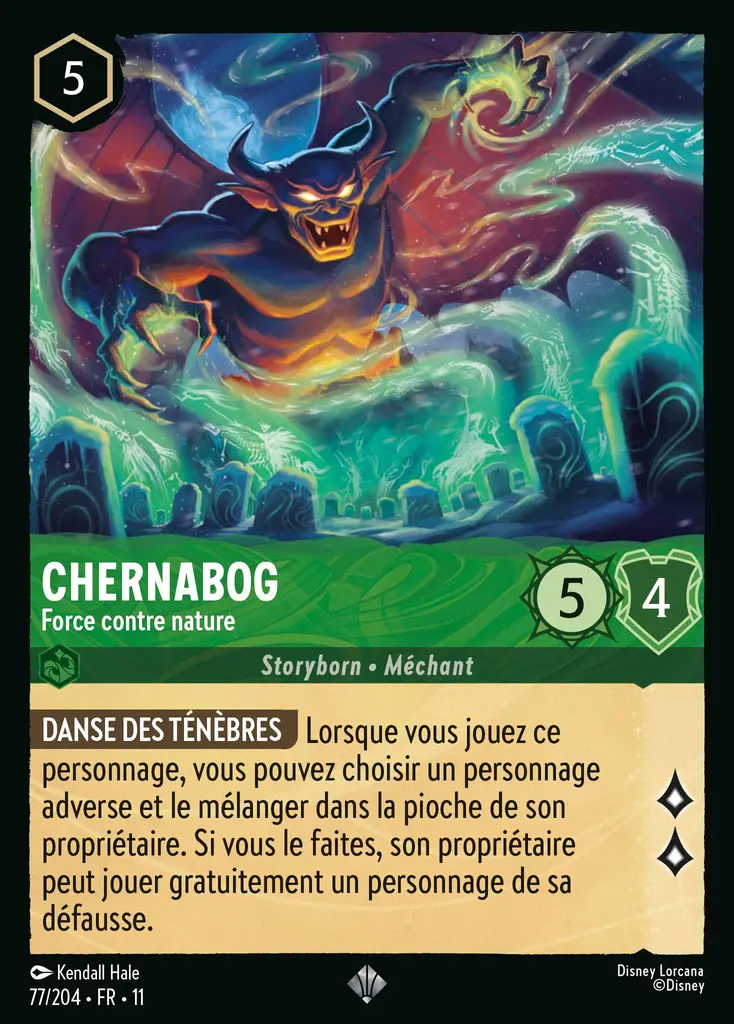 LOR11 [FR] WSP 077 CHERNABOG - FORCE CONTRE NATURE (SUPER RARE)