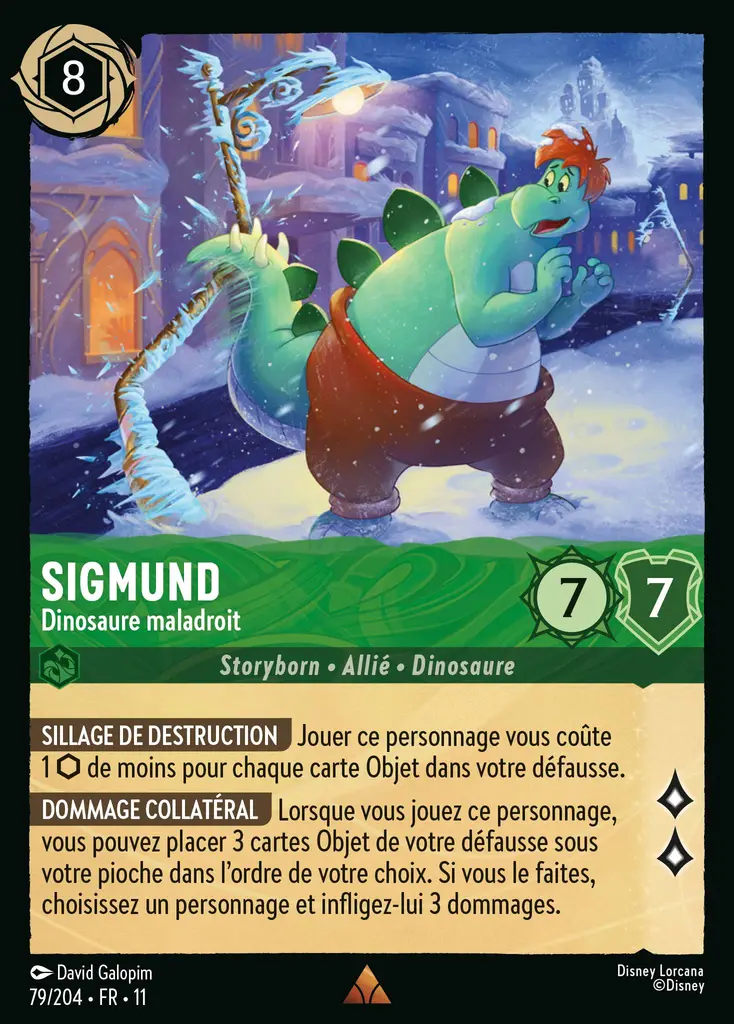 LOR11 [FR] WSP 079 SIGMUND - DINOSAURE MALADROIT (RARE)