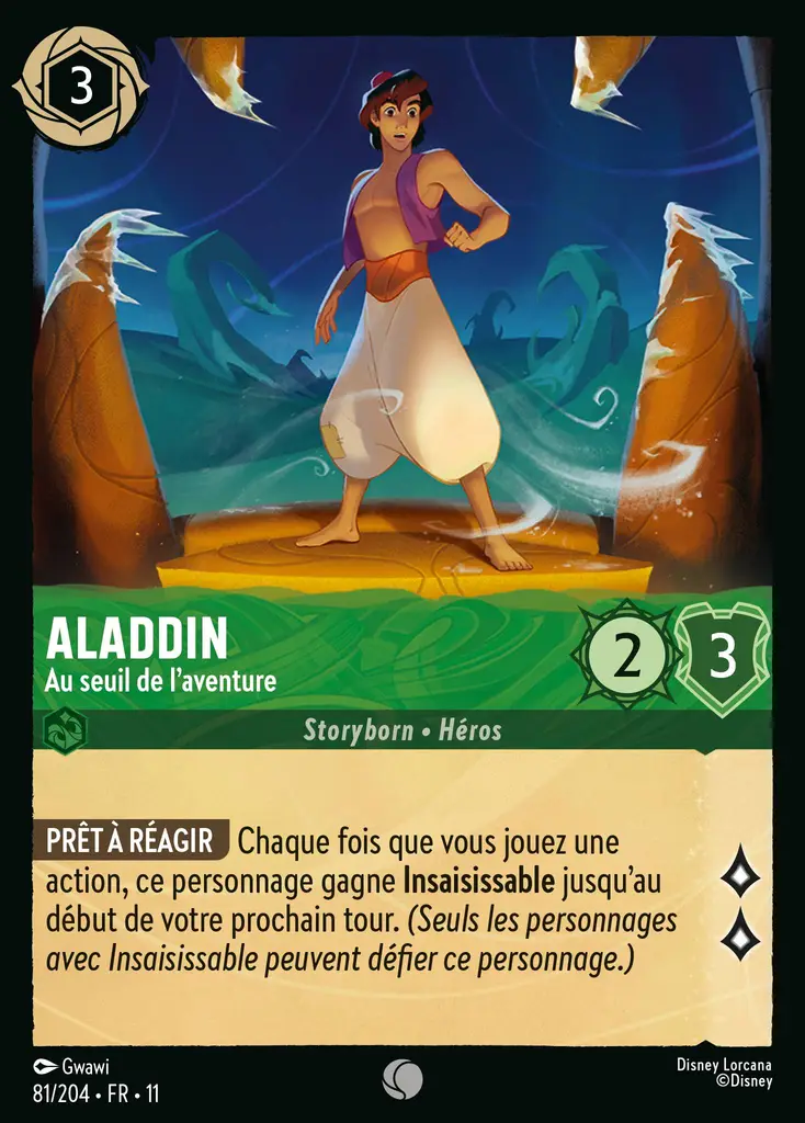 LOR11 [FR] WSP (FOIL) 081 ALADDIN - AU SEUIL DE L&rsquo;AVENTURE (COMMUNE)