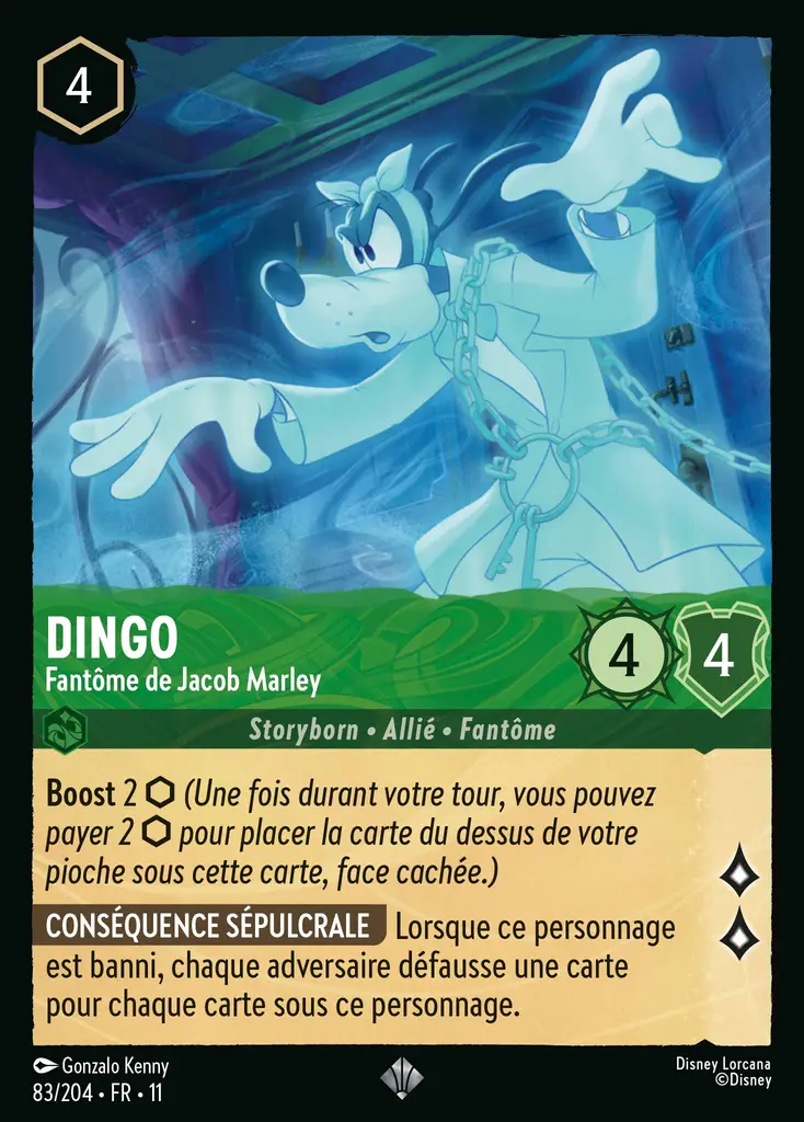 LOR11 [FR] WSP 083 DINGO - FANTOME DE JACOB MARLEY (SUPER RARE)