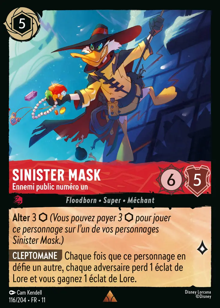 LOR11 [FR] WSP 116 SINISTER MASK - ENNEMI PUBLIC NUMERO UN (RARE)