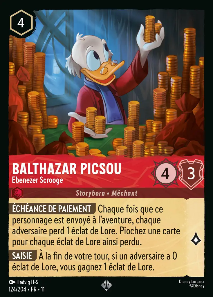 LOR11 [FR] WSP 124 BALTHAZAR PICSOU - EBENEZER SCROOGE (SUPER RARE)