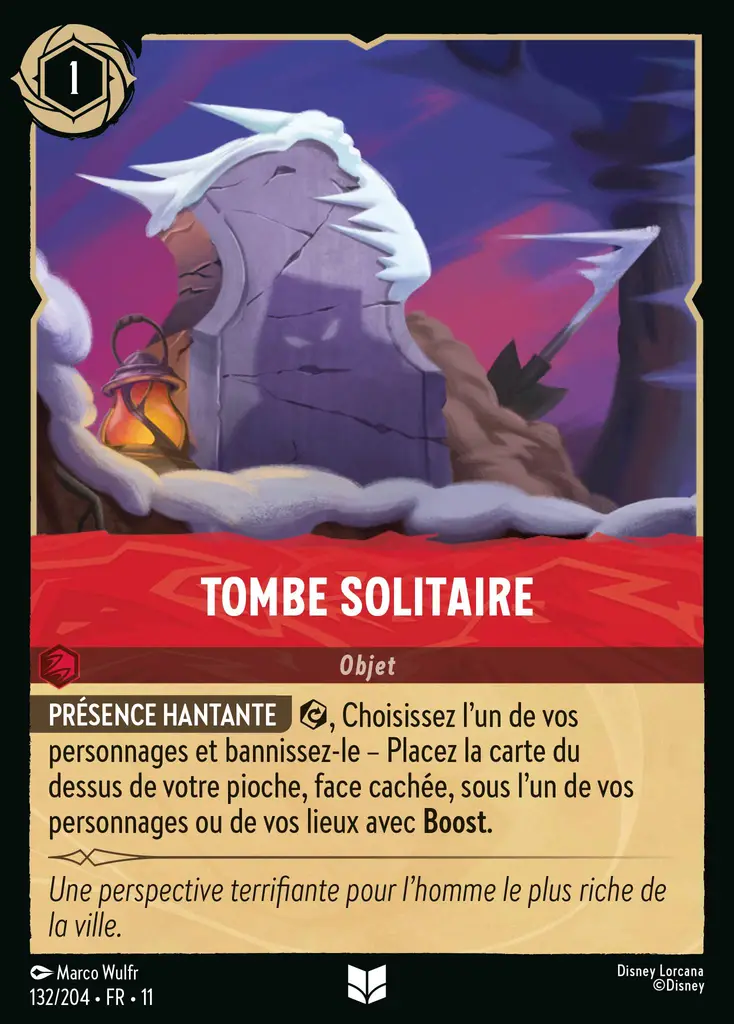 LOR11 [FR] WSP 132 TOMBE SOLITAIRE (UNCO)