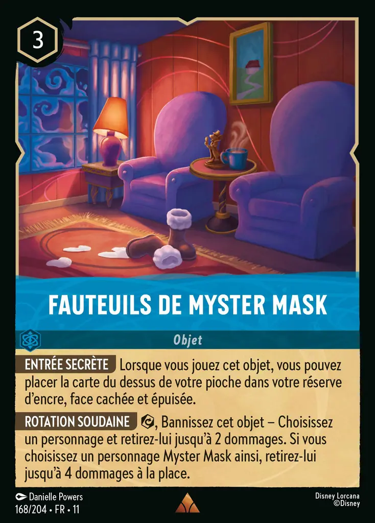 LOR11 [FR] WSP 168 FAUTEUILS DE MYSTER MASK (RARE)