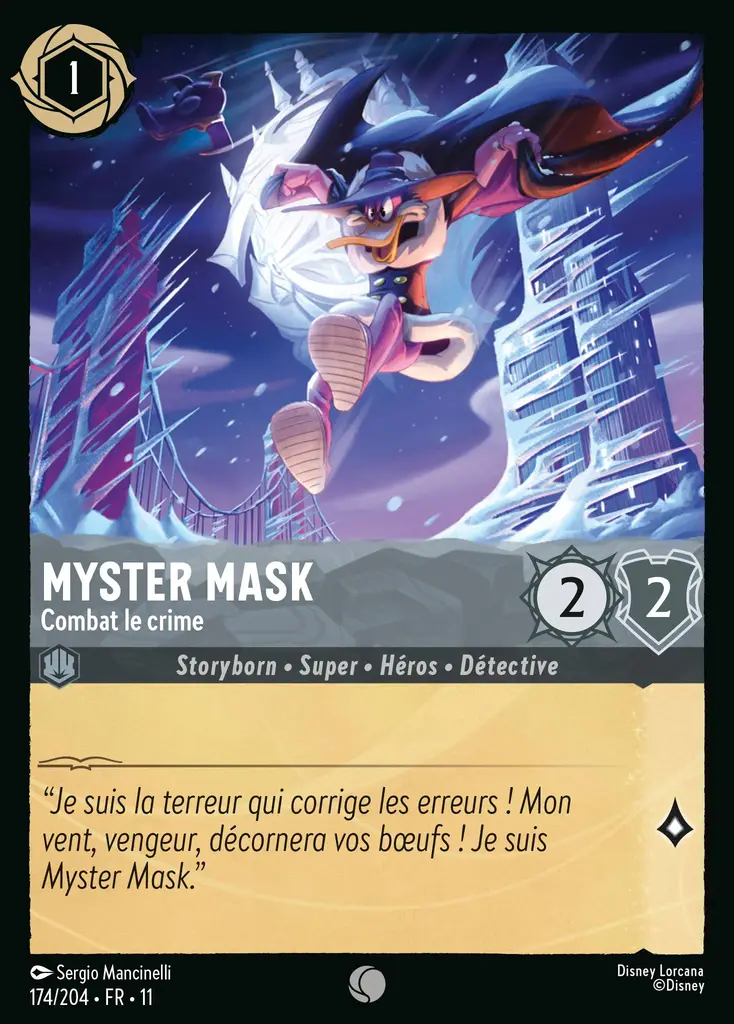 LOR11 [FR] WSP (FOIL) 174 MYSTER MASK - COMBAT LE CRIME (COMMUNE)