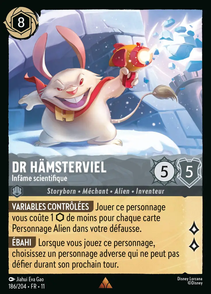 LOR11 [FR] WSP 186 DR HAMSTERVIEL - INFAME SCIENTIFIQUE (RARE)