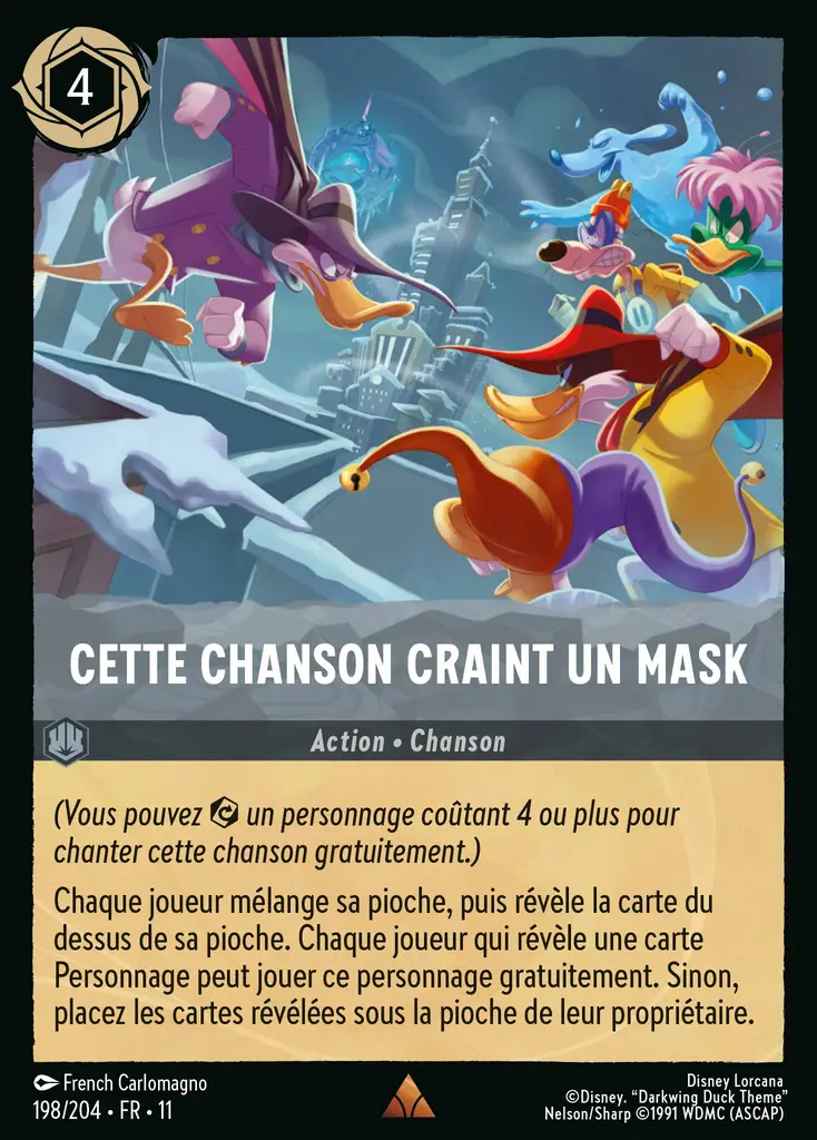 LOR11 [FR] WSP 198 CETTE CHANSON CRAINT UN MASK (RARE)