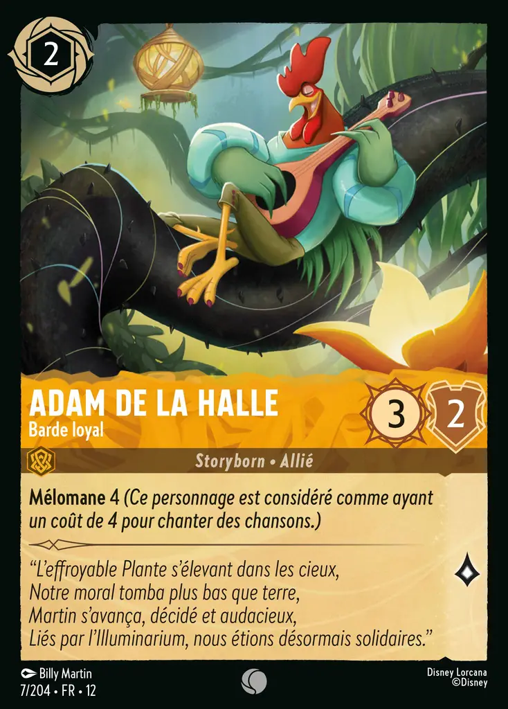 LOR12 [FR] WIL 007 ADAM DE LA HALLE, BARDE LOYAL (COMMUNE)