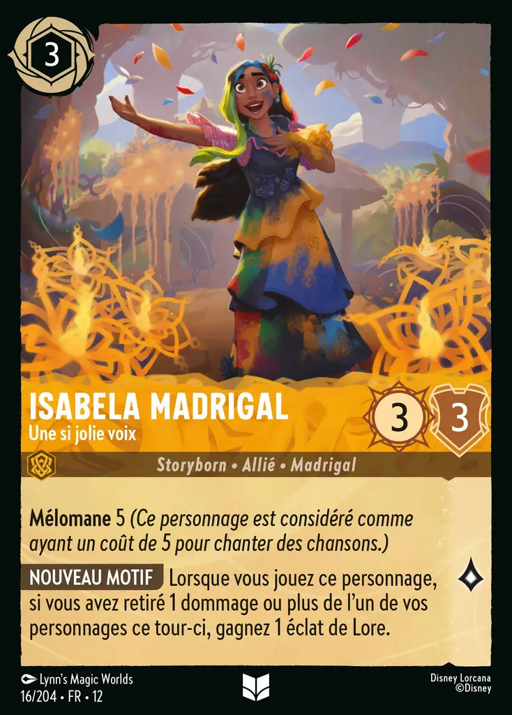 LOR12 [FR] WIL 016 ISABELA MADRIGAL, UNE SI JOLIE VOIX (UNCO)