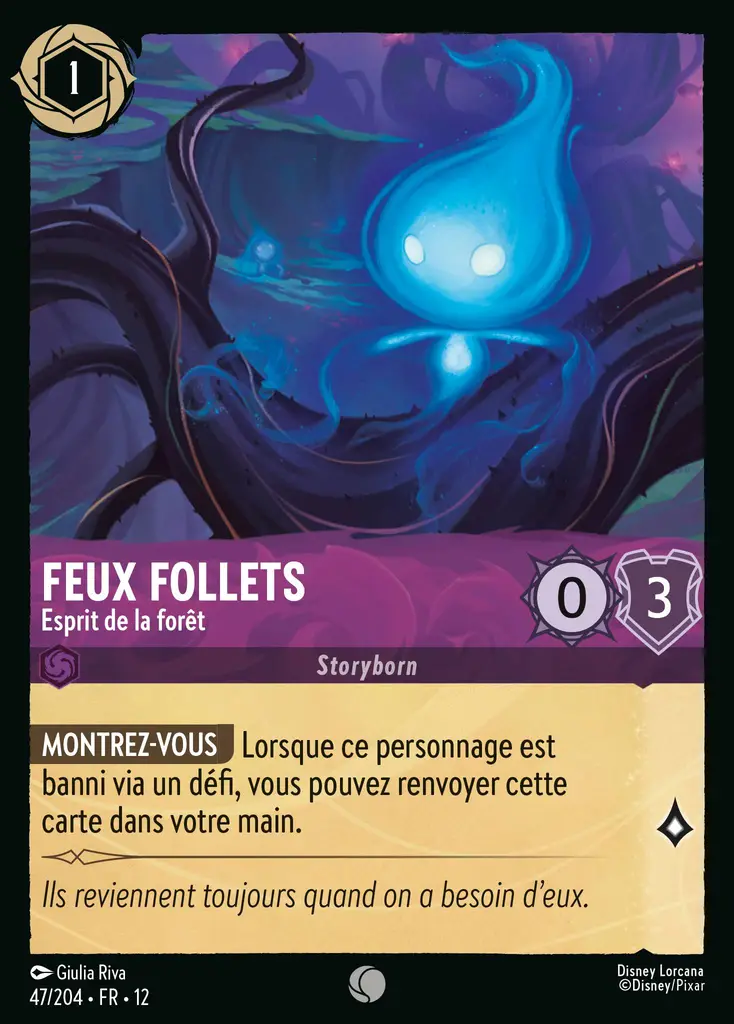 LOR12 [FR] WIL 047 FEUX FOLLETS, ESPRIT DE LA FORET (COMMUNE)
