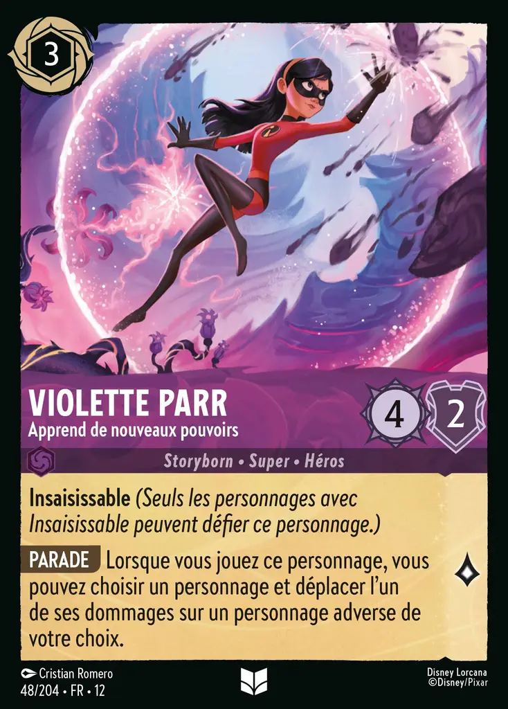 LOR12 [FR] WIL 048 VIOLETTE PARR, APPREND DE NOUVEAUX POUVOIRS (UNCO)