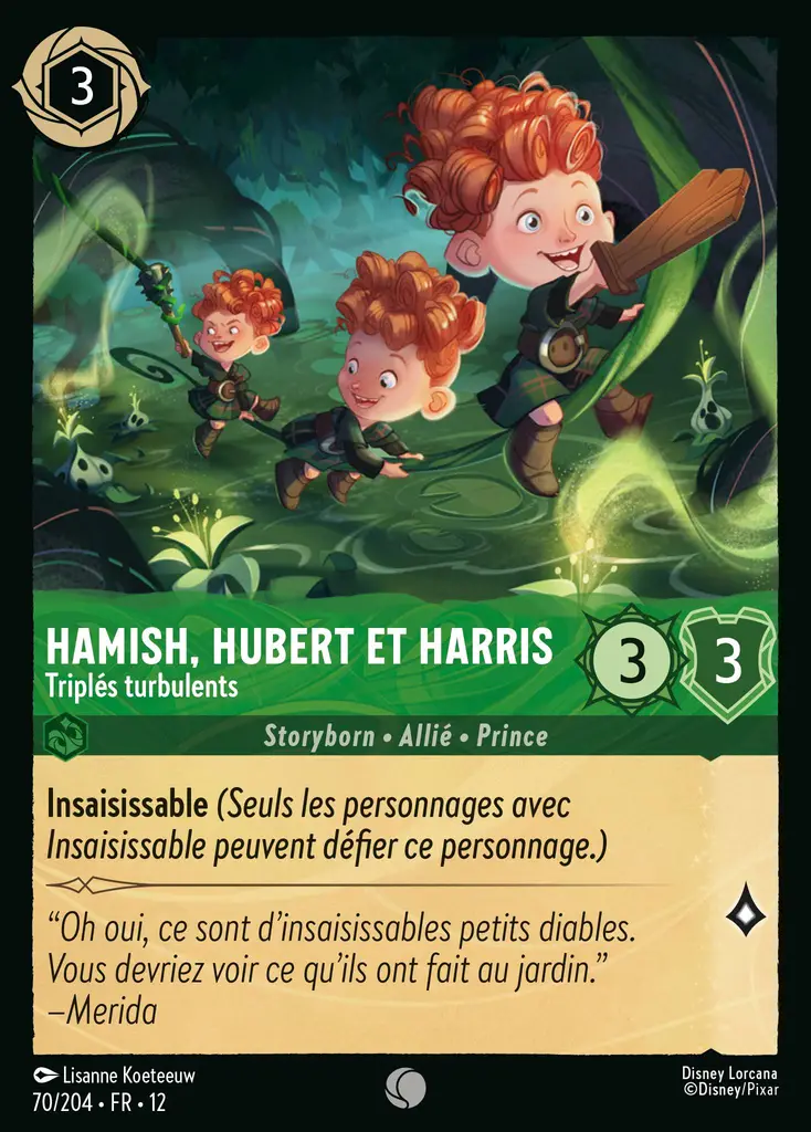 LOR12 [FR] WIL 070 HAMISH, HUBERT ET HARRIS, TRIPLES TURBULENTS (COMMUNE)