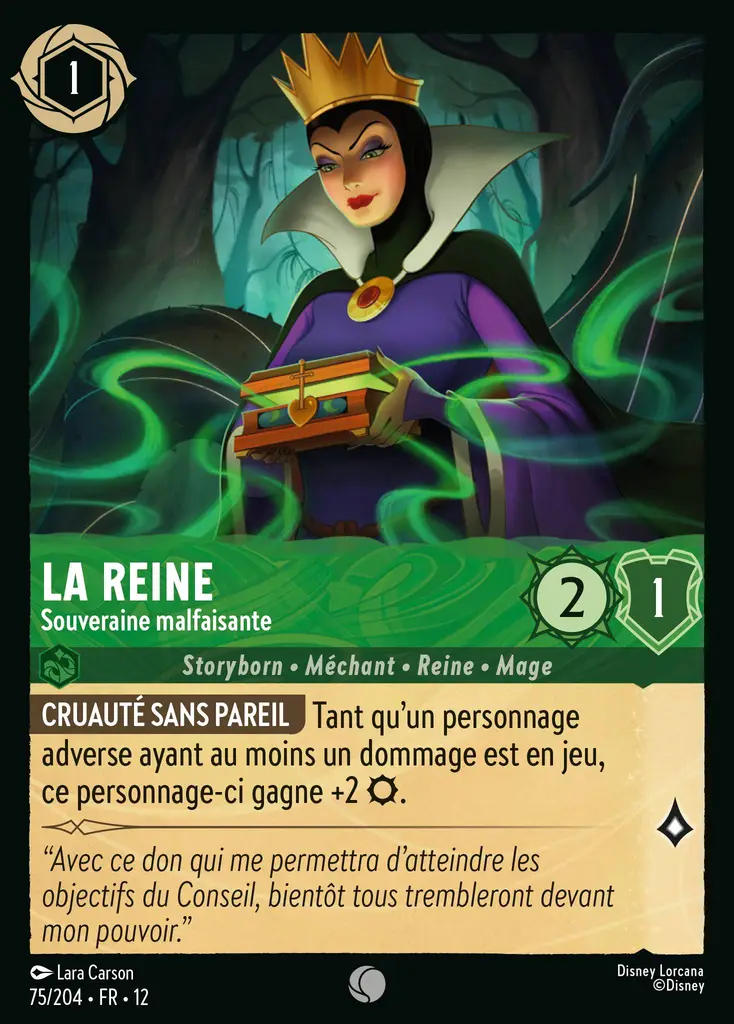 LOR12 [FR] WIL 075 LA REINE, SOUVERAINE MALFAISANTE (COMMUNE)