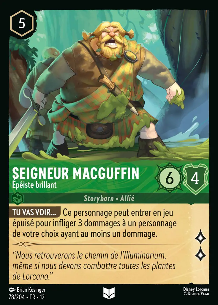 LOR12 [FR] WIL 078 SEIGNEUR MACGUFFIN, &Eacute;PEISTE BRILLANT (UNCO)