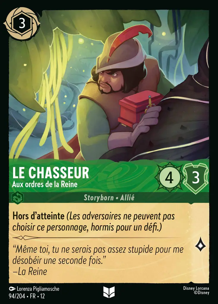 LOR12 [FR] WIL 094 LE CHASSEUR, AUX ORDRES DE LA REINE (UNCO)