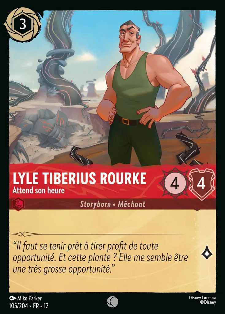 LOR12 [FR] WIL 105 LYLE TIBERIUS ROURKE, ATTEND SON HEURE (COMMUNE)