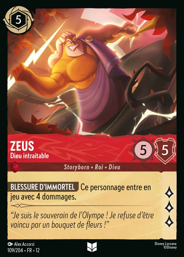LOR12 [FR] WIL 109 ZEUS, DIEU INTRAITABLE (UNCO)