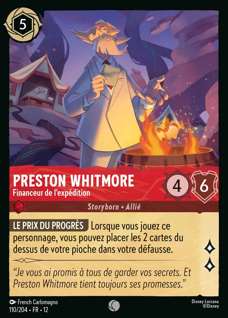 LOR12 [FR] WIL 110 PRESTON WHITMORE, FINANCEUR DE L'EXPEDITION (COMMUNE)