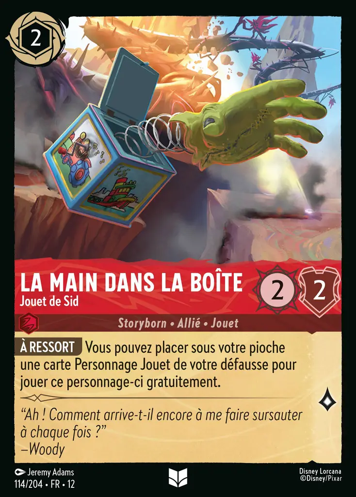 LOR12 [FR] WIL 114 LA MAIN DANS LA BOITE, JOUET DE SID (UNCO)