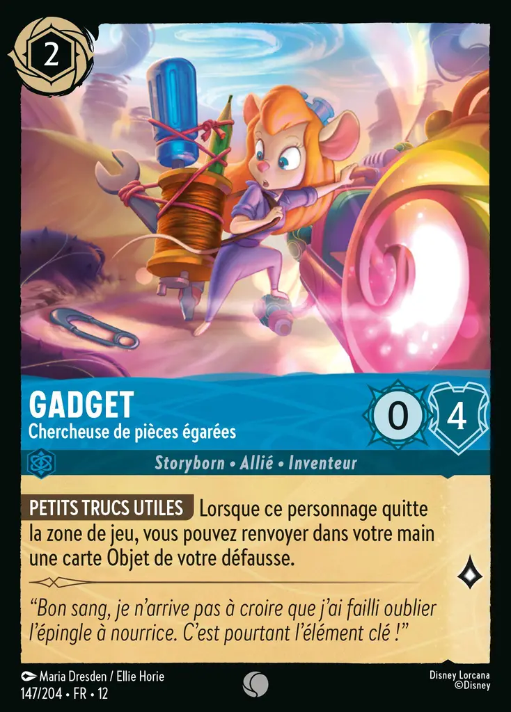 LOR12 [FR] WIL 147 GADGET, CHERCHEUSE DE PIECES EGAREES (COMMUNE)
