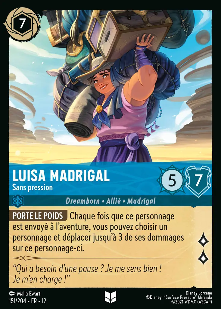 LOR12 [FR] WIL 151 LUISA MADRIGAL, SANS PRESSION (UNCO)