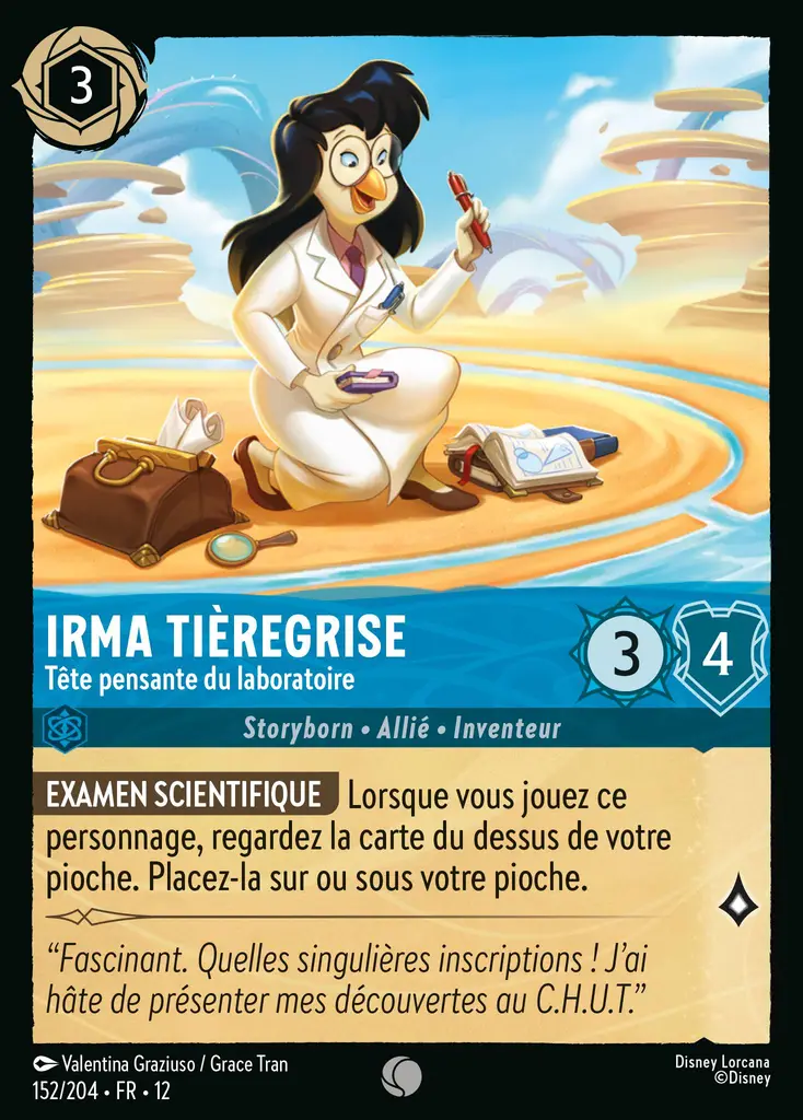 LOR12 [FR] WIL 152 IRMA TIEREGRISE, TETE PENSANTE DU LABORATOIRE (COMMUNE)