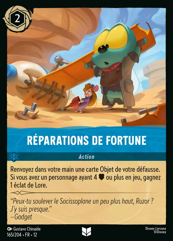 LOR12 [FR] WIL 165 REPARATIONS DE FORTUNE (UNCO)