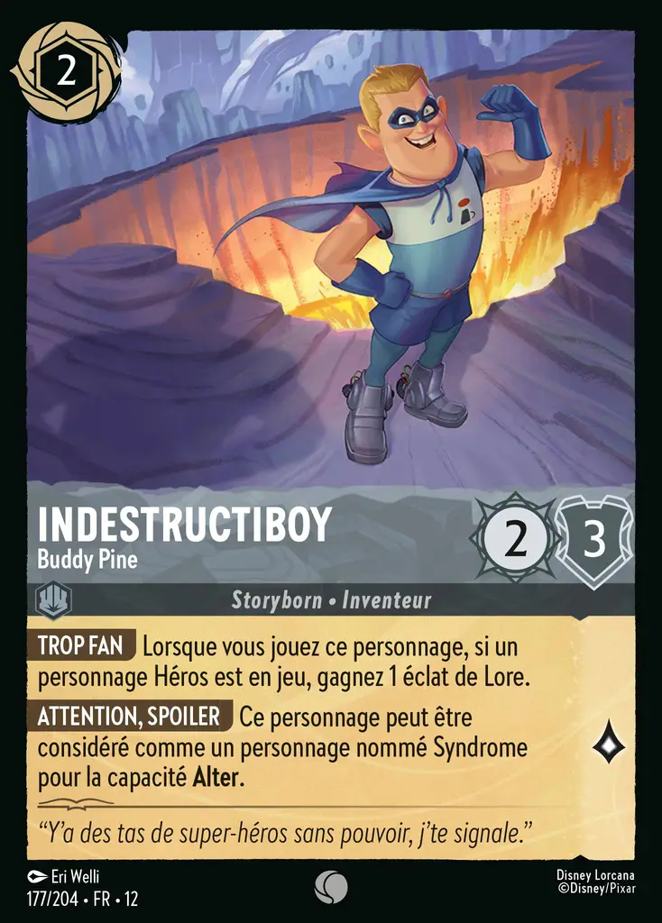 LOR12 [FR] WIL 177 INDESTRUCTIBOY, BUDDY PINE (COMMUNE)