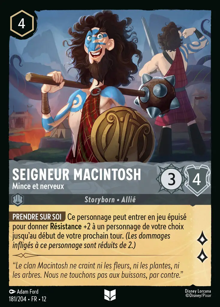 LOR12 [FR] WIL 181 SEIGNEUR MACINTOSH, MINCE ET NERVEUX (UNCO)