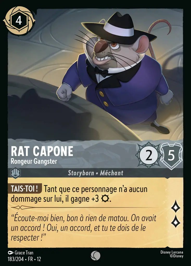LOR12 [FR] WIL 183 RAT CAPONE, RONGEUR GANGSTER (COMMUNE)