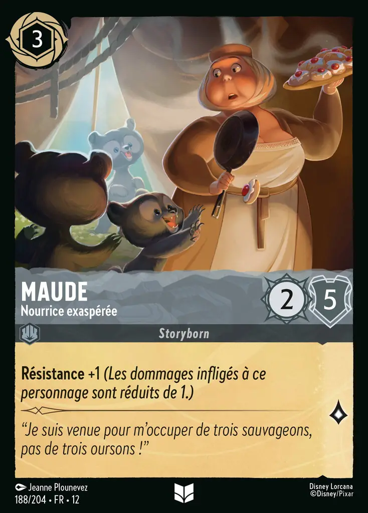 LOR12 [FR] WIL 188 MAUDE, NOURRICE EXASPEREE (UNCO)