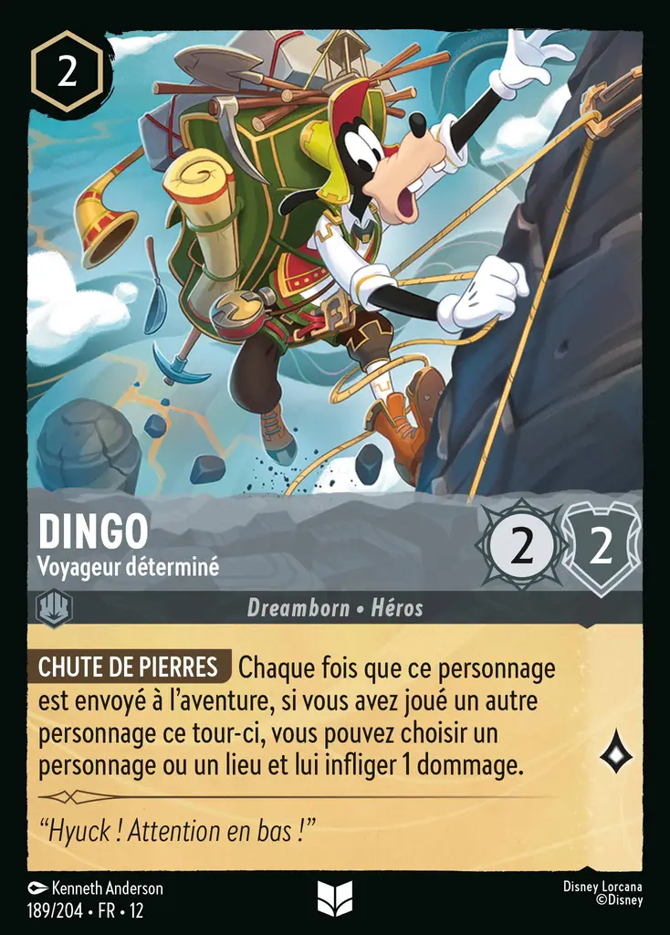 LOR12 [FR] WIL 189 DINGO, VOYAGEUR DETERMINE (UNCO)