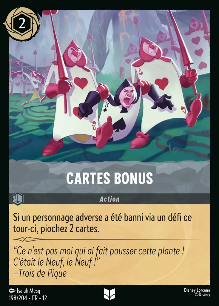 LOR12 [FR] WIL 198 CARTES BONUS (UNCO)