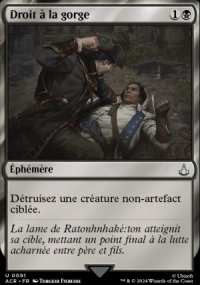 MTG [FR] ACR (FOIL) 091 DROIT A LA GORGE 1 (ÉPHEMERE)