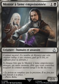 MTG [FR] ACR 288 MENTOR A LAME EMPOISONNEE (CREATURE : HUMAIN ET ASSASSIN)