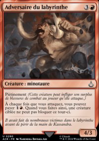 MTG [FR] ACR 290 ADVERSAIRE DU LABYRINTHE (CREATURE : MINOTAURE)
