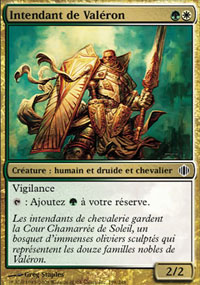 MTG [FR] ALA 198 INTENDANT DE VALERON (CREATURE : HUMAIN ET DRUIDE ET CHEVALIER)