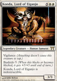 MTG [FR] CHK 030 KONDA, SEIGNEUR D'EIGANJO (CREATURE LEGENDAIRE : HUMAIN ET SAMOURAI)